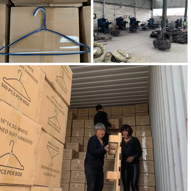 White 1.9mm Laundry Wire Hanger Powder Coating / Electrostatic Spraying