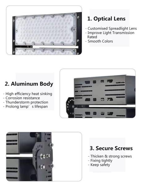 Soccer Tennis Stadium Reflector Lamp Floodlight Spot Led 600 500 300 Watts Outdoor Module Flood Light Aluminum Case IP65