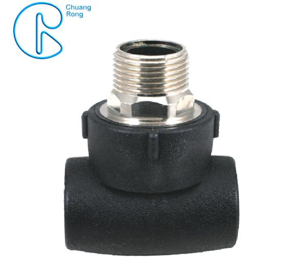 Corrosion Resistant Hdpe Socket Fittings Male Tee PE100 PN16 SDR11