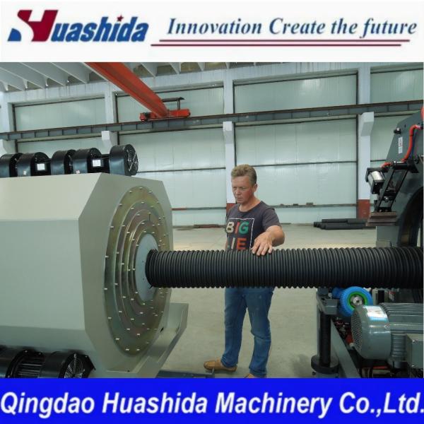 Automatic HDPE/PP Double Wall Corrugated Pipe Line 600kg/h Capacity