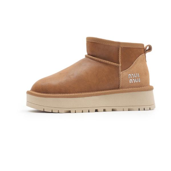 Thick Sole Height Increasing Snow Boots Women'S Winter Plus Velvet Thick Waterproof Wool Shoes
