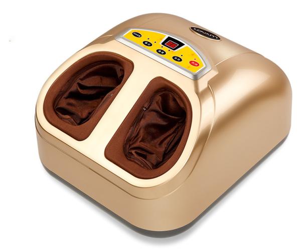 Enjoyable Family Using Shiatsu Foot Massager With Convenient LCD Screen