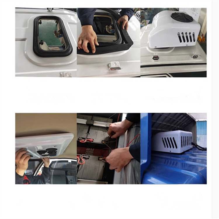 Mini 12v 24v AC Electric Thermostat Heating Cooling Van Roof RV Tractor for Truck Van Cabin Air Conditioner for Forklift Car