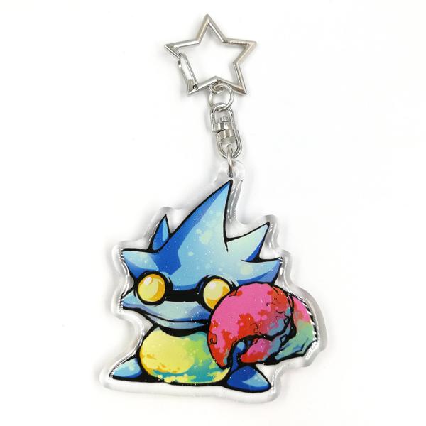 Custom Clear Anime Epoxy Glitter Resin Printed Any Image Acrylic Charms Key chains