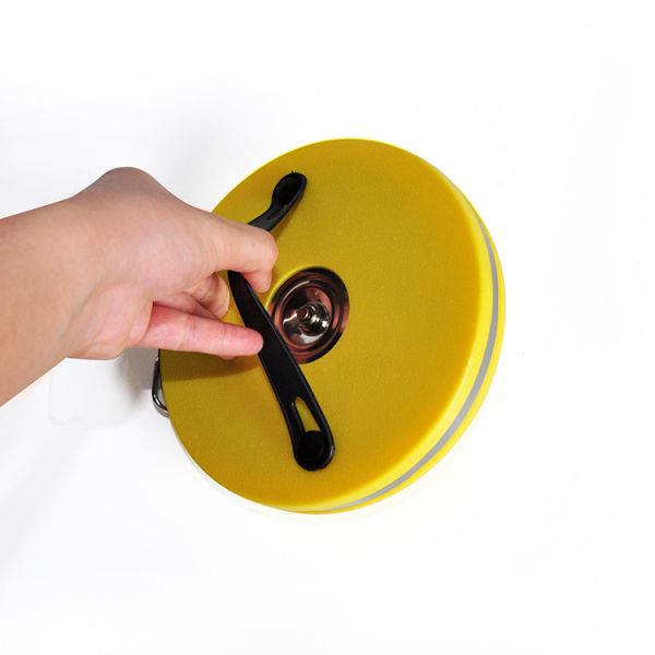 Ruban métrique compact d'enquête de rebobinage matériel de fibre de verre de 165' de 50m