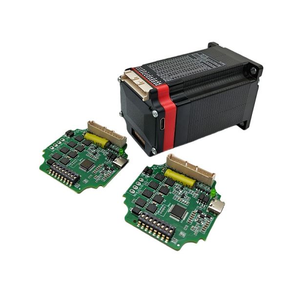 Integrated 57-76mm NEMA 23 Closed-Loop Stepper Motor System with 2.2Nm Holding Torque and High Precision Control