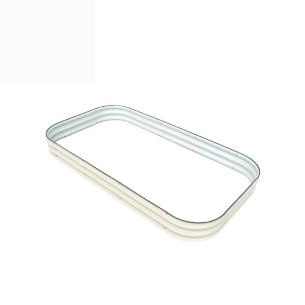 6.4*3/4*0.92Ft Oval Galvanized Raised Garden Beds Large Outdoor Easy To Assemble