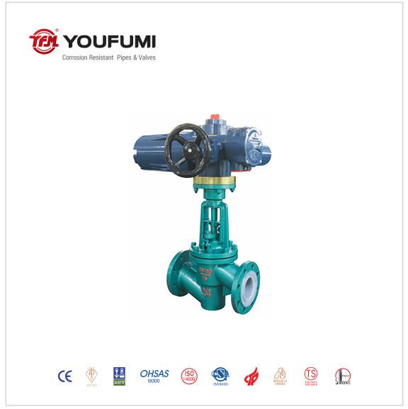 Handwheel Operated PFA Lined Globe Valve
