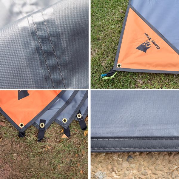 Portable PU3000mm Waterproof 150D Camping Ground Sheet