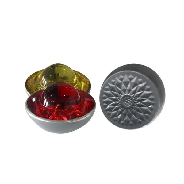 Road Stud reflective road marker  White High Compressvie Reflectors Tempered Reflective Glass Road Stud