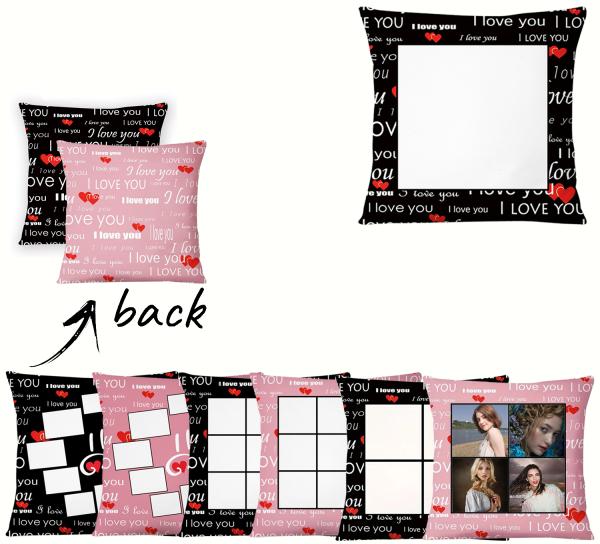 I Love You Polyester Sublimation Pillowcases Personalized Cushion