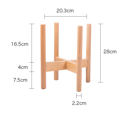 Flower/Green Plant Used Modern Design Bamboo Solid Acacia Wood Plant Pot Stand Holder