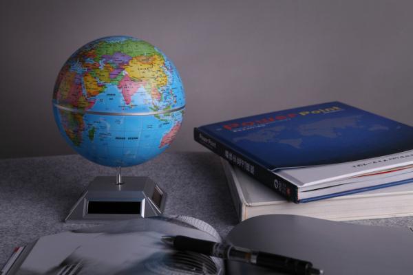 Customized Rotating Solar Powered Globe Teaching Resources Desk Toys
