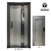 ODM Noise Reduction Aluminum Entrance Door Copper Imitation Surface Finishing Aluminum Entry Doors