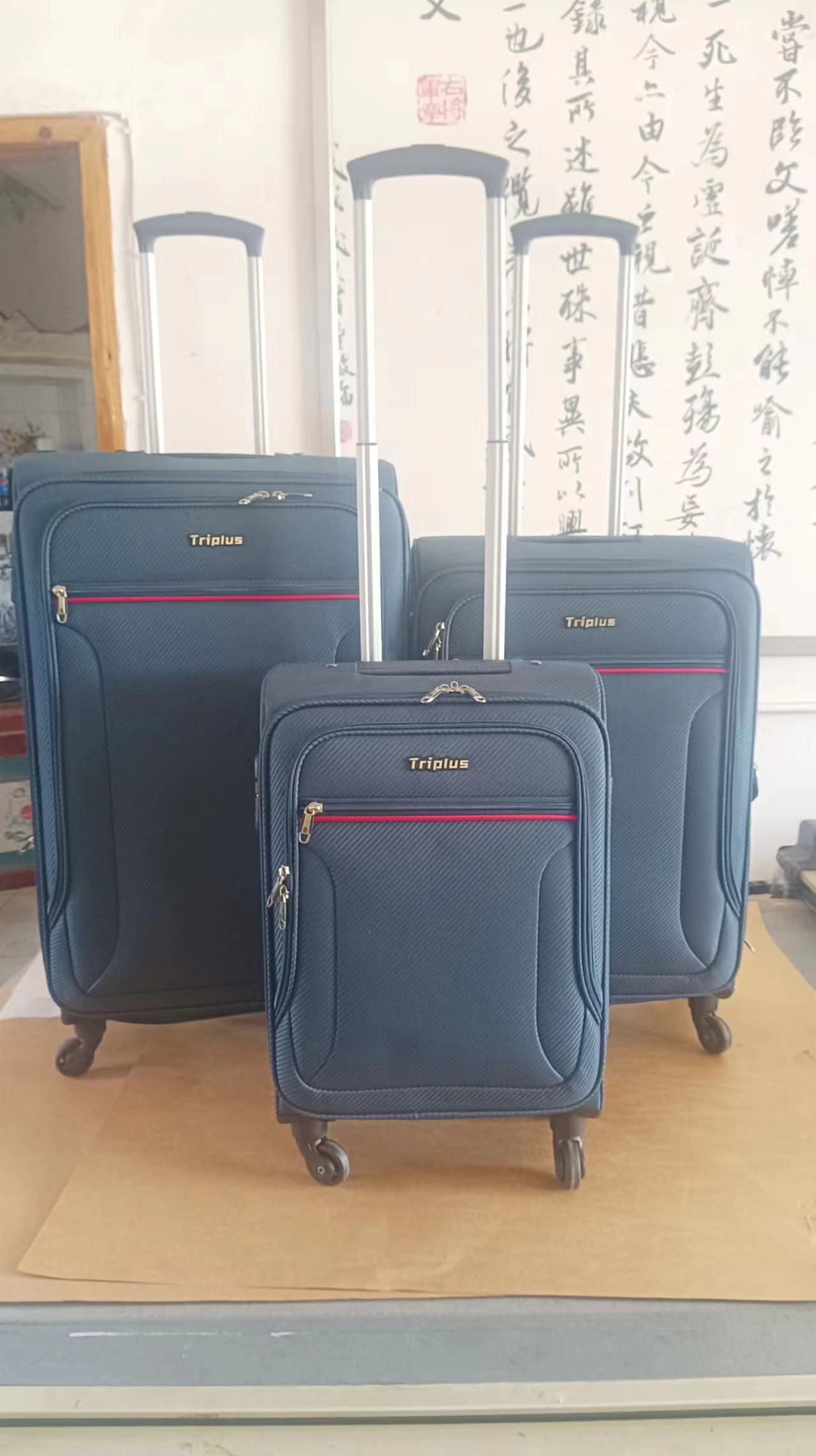 Unisex Multi-Color Customization Soft Edge Checked Luggage Set EVA Material With Wheels for Travel by Luggage Manufacturer