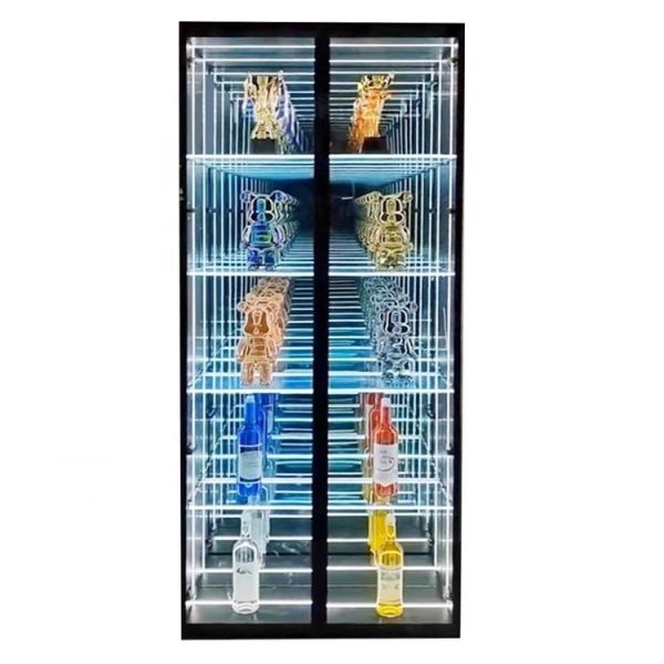 DC12V/AC110-220V Красное белое синьое светодиодные зеркала дисплейное чехло для мобильных телефонов и сигарет