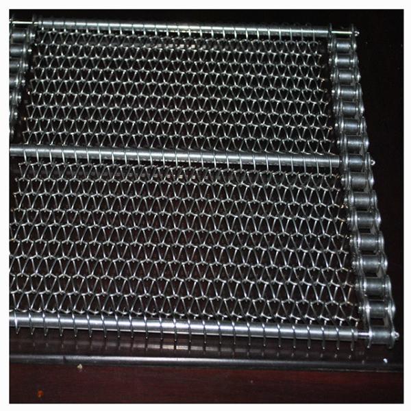 Metal resistente Mesh Belt do alcaloide 304 espiral de aço inoxidável