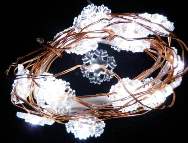 Fresh:Led copper wire string light,white color