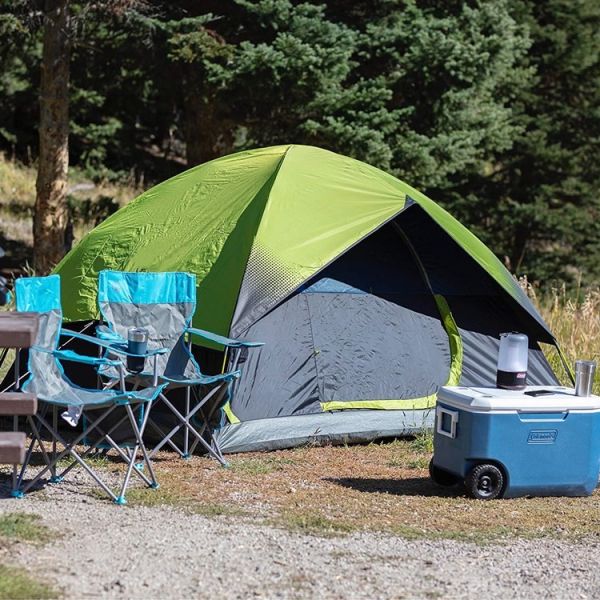 Coleman 4 Person Dark Room Sundome Tent For Fishing