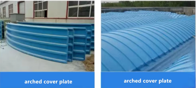 Gas Collecting Hood Sewage Tank Cover FRP GRP Wastewater Tank Cover High Strength Excellet Standard