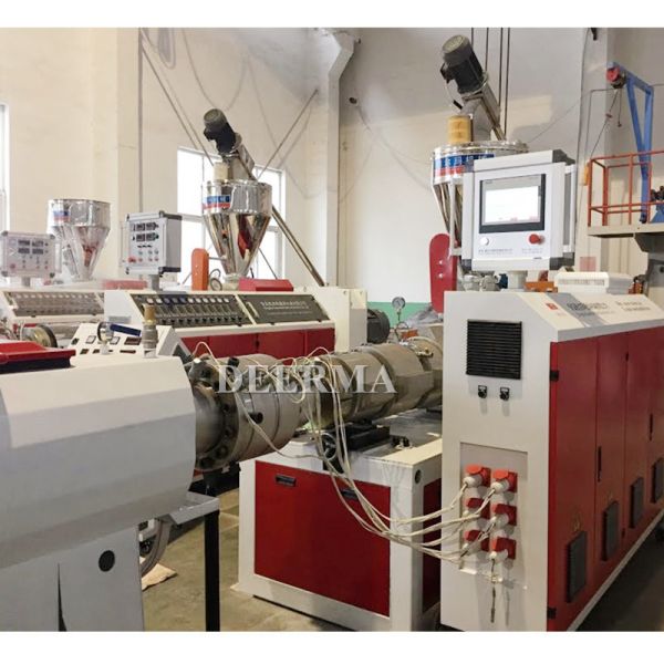 PLC Control With Touch Screen PVC Pipe Machine Featuring S Motor Output Diameter Range 16mm 630mm for Pipe Extrusion