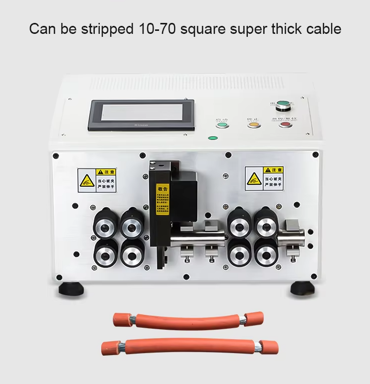 High Speed 6-180 mm² Automatic Computerized Cable Wire Stripping Machine EV Charge Cable Cutting Machine
