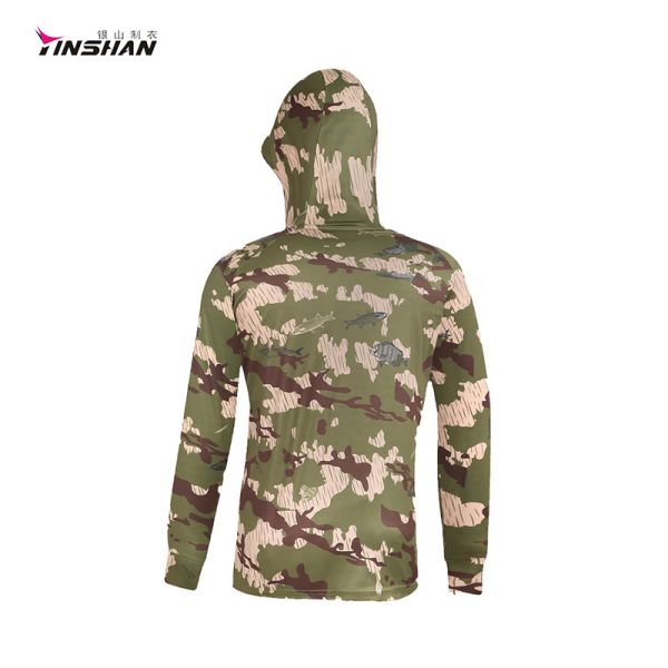 Осенний сезон Custom Outdoor Camo Casual Мужской рыболовный костюм 100% хлопчатобумажная спортивная одежда