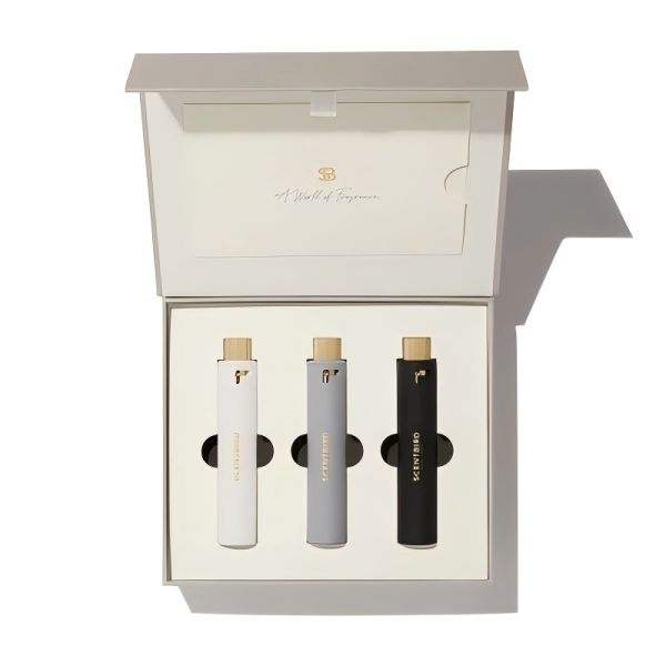 Customized small batch luxury empty perfume spray bottle packaging box paper printing color box