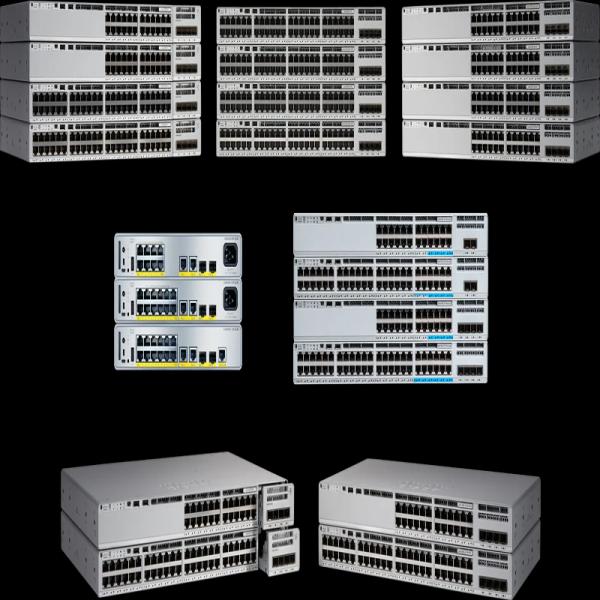 Original C9200-24p-E 9200 Layer 2 Ethernet 24 Port Poe Network Switch with Qos Function