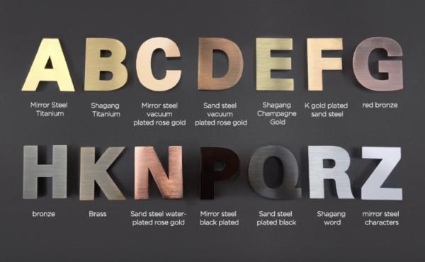 LED Strips Light Source Customized Size Metal Snow 3D Backlit Letters for Indoor Signage