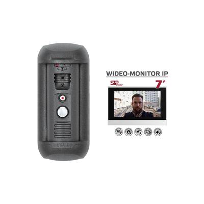 Completo - intercomunicador video do SORVO frente e verso da prova do vândalo IP65