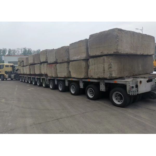 Customized 200t Hydraulic Axle Modular Trailer With ABS Braking System