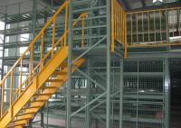 El desván de la estructura de acero de Warehouse atormenta el piso de entresuelo llano multi de la cubierta de las escaleras