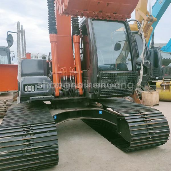 Excavadora de segunda mano Hitachi 120 con válvula hidráulica original y 66KW de potencia