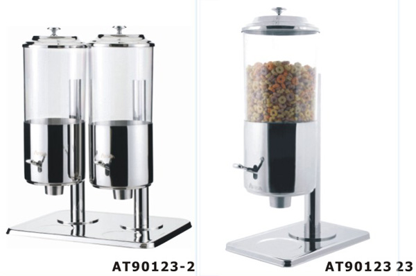 Dry Food Catering Buffet Equipment , Single And Double Stainless Steel Cereal Dispenser