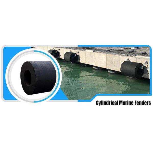1000×2000mm Cylindrical Rubber Fenders Flexible Long Life Eco Friendly Material