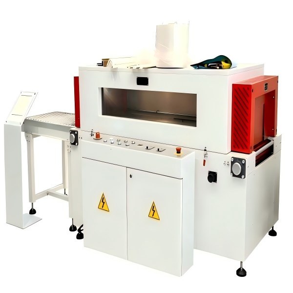 Compact Auto Heat Shrink Film Packaging Machine For Panels / Building Products