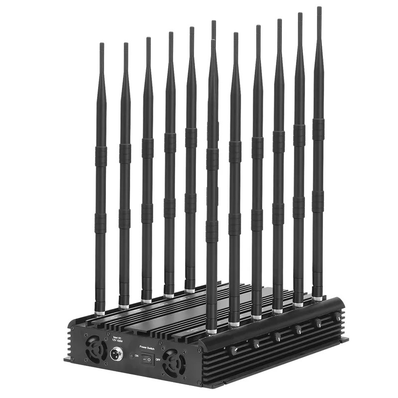 12 дистанционное управление блокатора регулируемое неподвижное 3G 4G 5G WiFi сигнала сотового телефона диапазонов