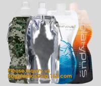 jaillissez le sac bon pour empaqueter les liquides 16.9oz 5,3 x 8,9 pouces, flacons potables de poche de boisson alcoolisée, le sac liquide réutilisable de bec, BPA