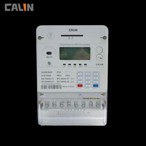 STS Token Operated 3 Phase Electric Meter , Electricity Prepayment Meter