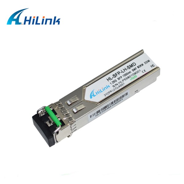 Hilink 1.25Gb/s SFP Optical Transceiver 1550nm 80km Hot Pluggable GBIC RoHS Compliant