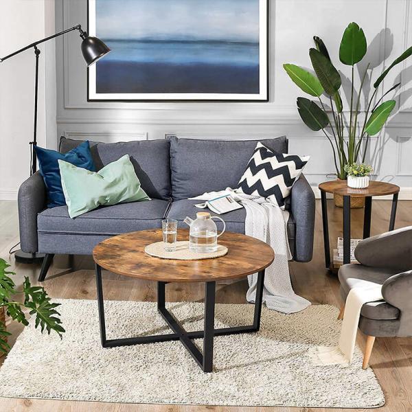Round Coffee Table For Sale, Industrial Coffee Table, Living Room Furniture, ULCT88X