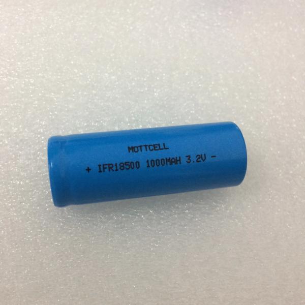 IFR 18500 Lifepo4 Bateria 3.2v 1000mah Células de bateria para luz solar Certificado CE