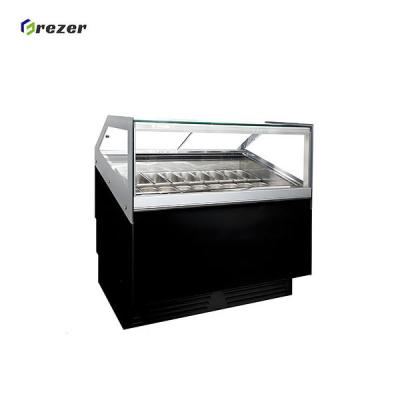 Convience Shop Ice Cream Display Fridge 1500W 1060W Ice Cream Display Cases
