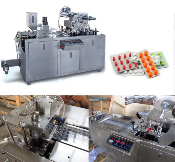 Flat Plate Automatic Blister Packing Machine For Tablets Capsule 50Hz  6kw