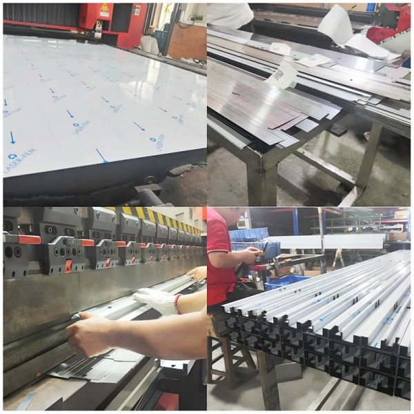 Resistencia a la corrosión Profil de pared de cristal de la ducha Alta precisión para la separación húmeda seca