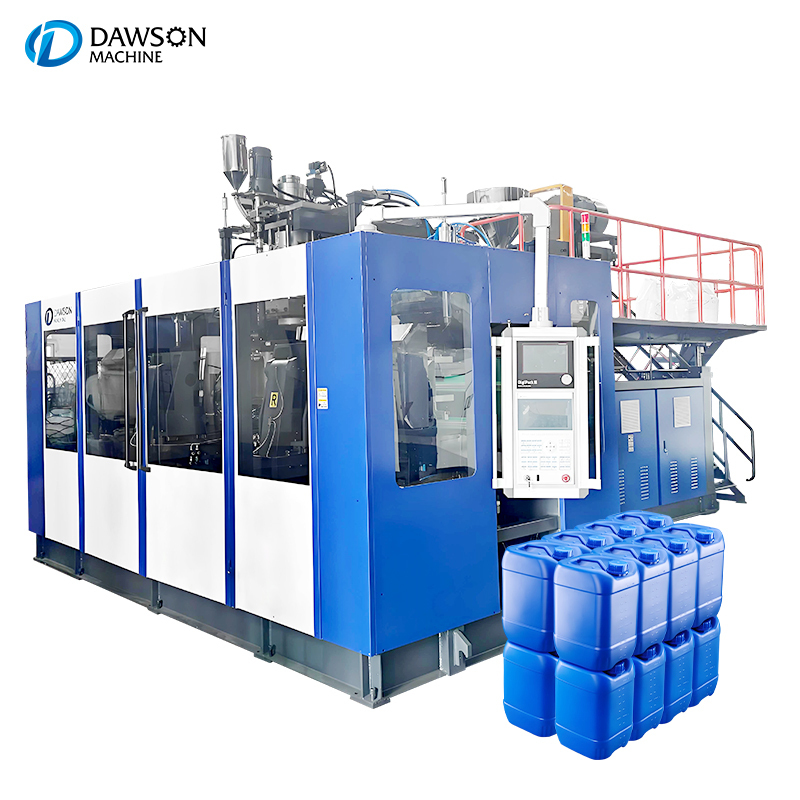 138kw Screw Heating Power 5L 10L Jerry Can HDPE Blow Molding Double Station Extrusion Blowing Molding Machine Mould Opening Stroke 250600mm