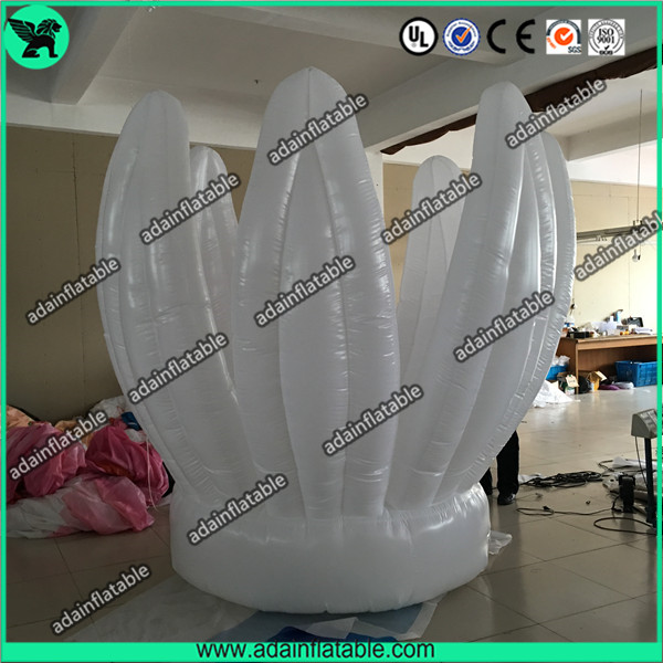 Wedding Event Decoration Inflatable Lotus Flower, Giant White Inflatable Flower