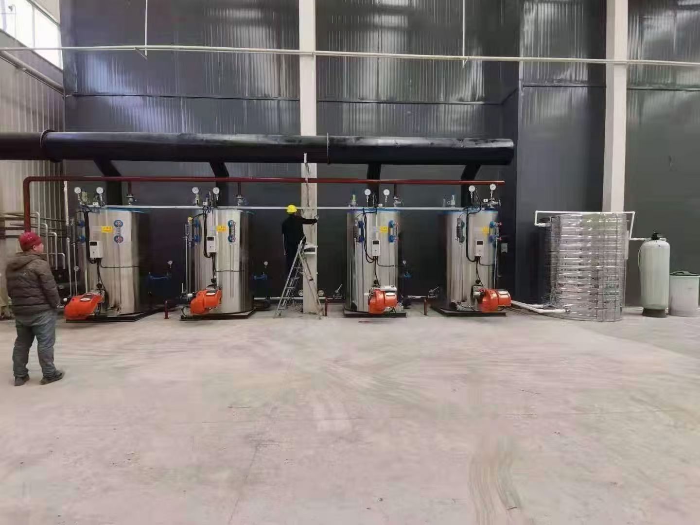 200kg/H Vertical Natural Gas LPG Fire Tube Steam Boiler Stainless Steel Shell
