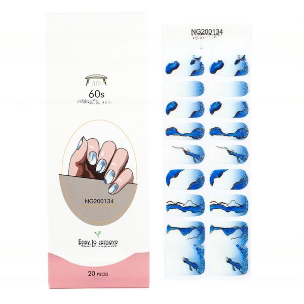 2023 Uv gel french style nail beauty product wholesale new UV Gel Nail stickers semi cured gel nail wraps